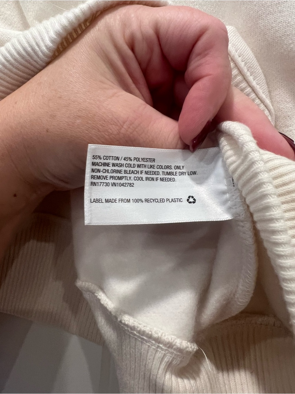 NWT A New Day Cream Hooded Sweatshirt XXL - Picture 8 of 9